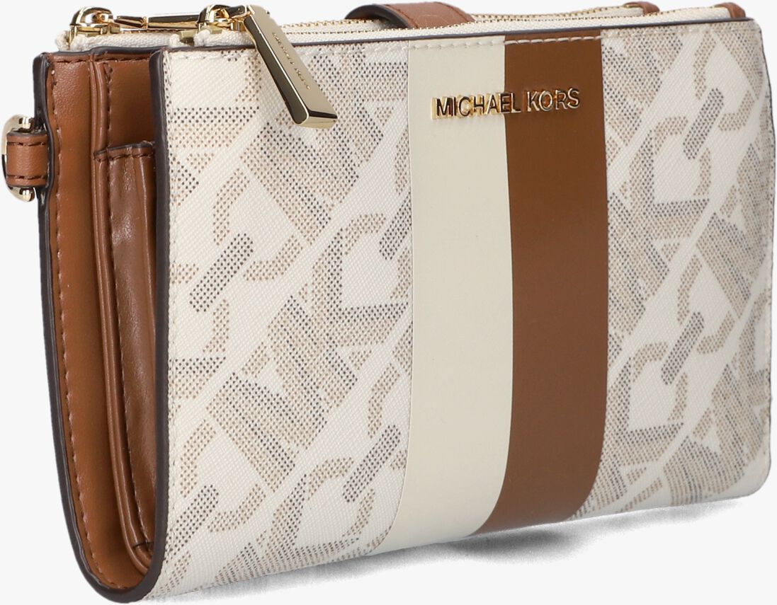 MICHAEL KORS beige michael kors portemonnee dblzp wristlet