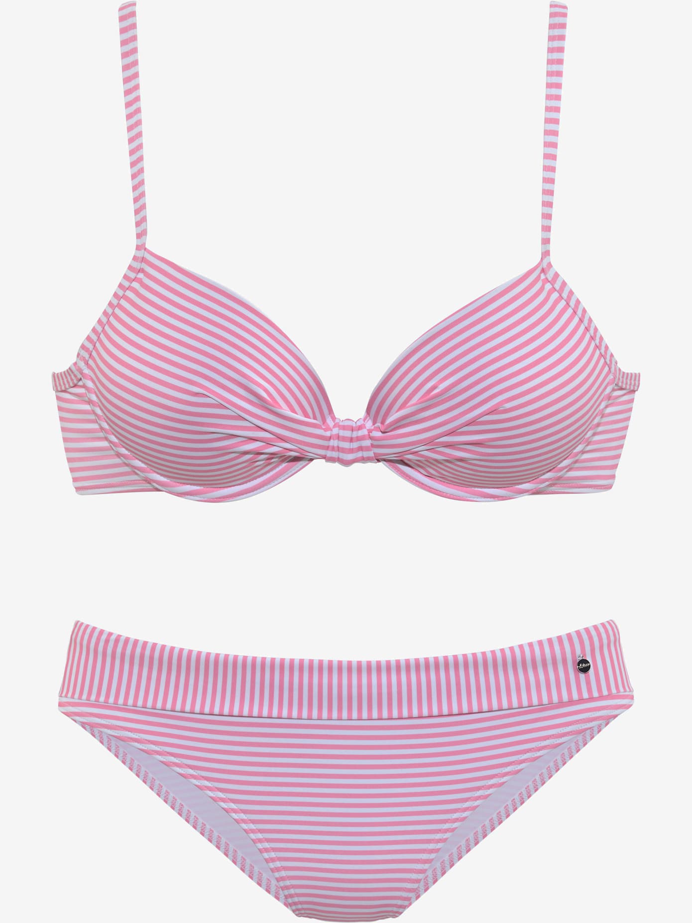 Maillot de bain à armatures motif rayé marin