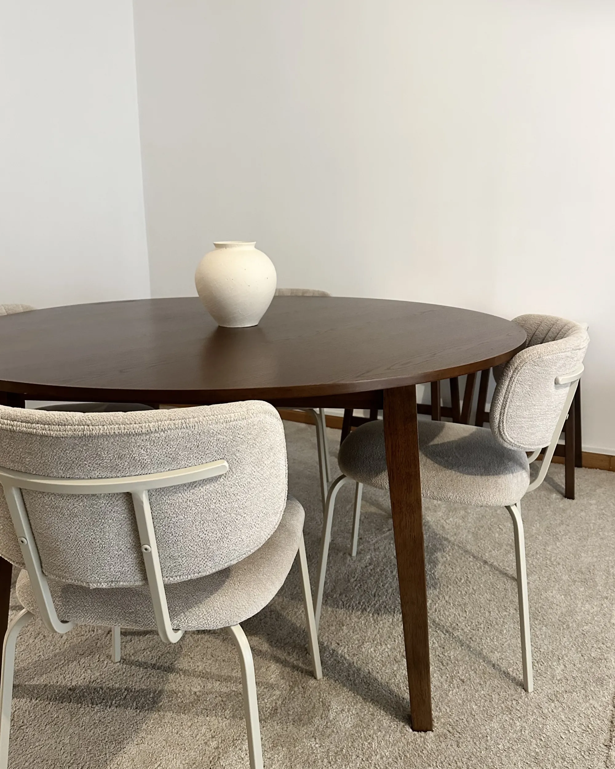 Eettafel HUNTLEY Donker eikenhout 140 cm 140 cm