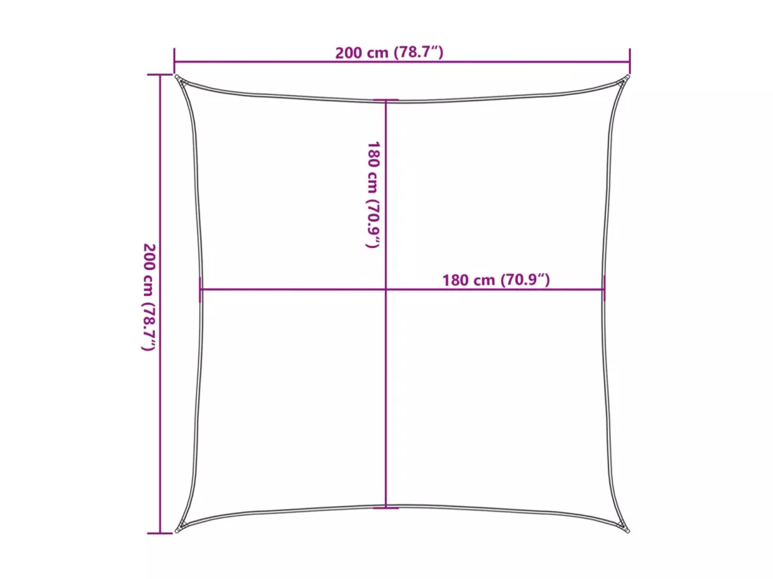 Voile d'ombrage 160 g/m² Vert foncé 2x2 m PEHD