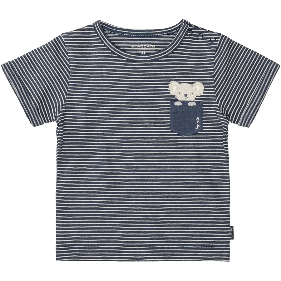 STACCATO T-Shirt indigo gestreift