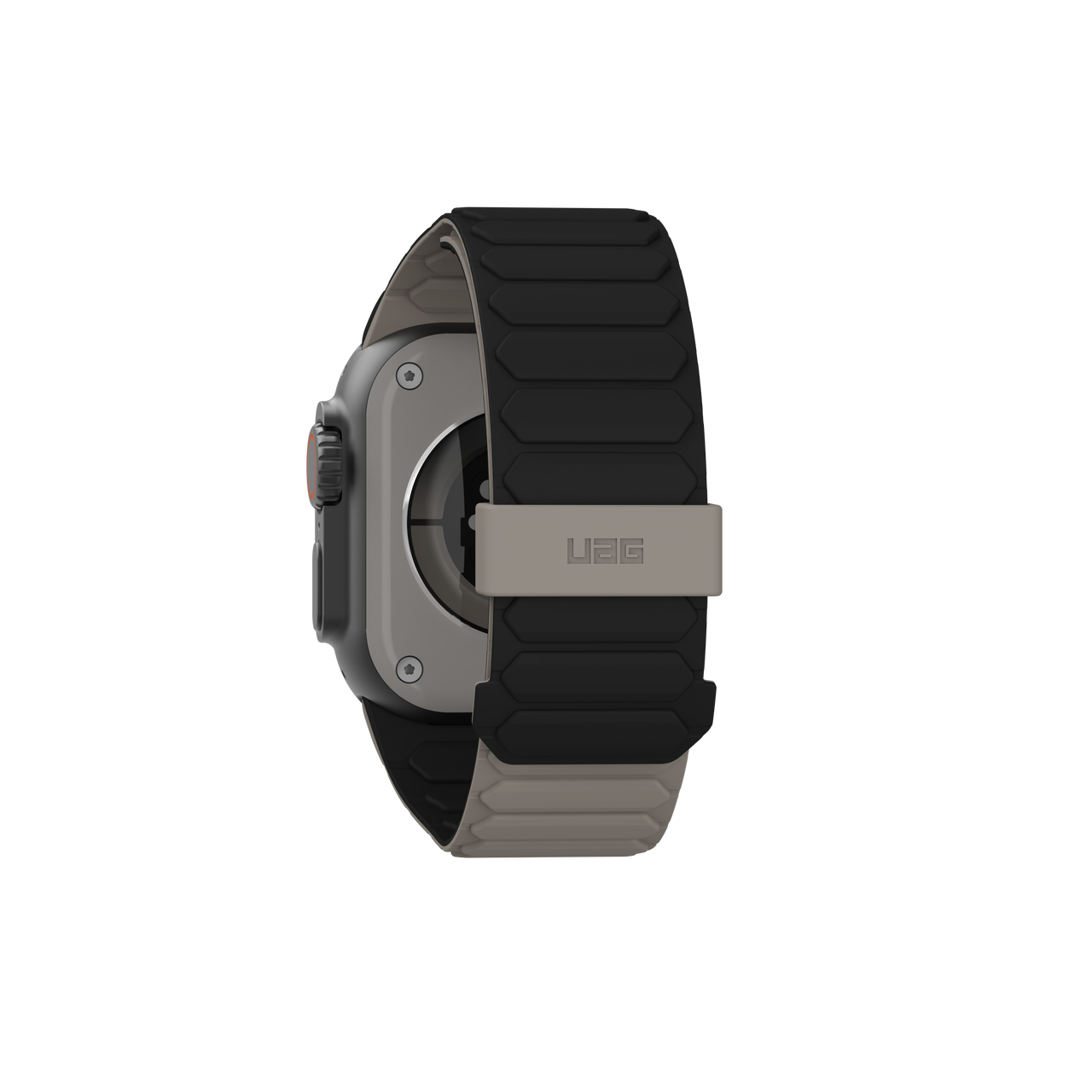 Apple Watch (42/41/40/38 mm) Pathfinder Watch Strap Magnetisches Silikon Armband (194161114036) - Black / Titanium