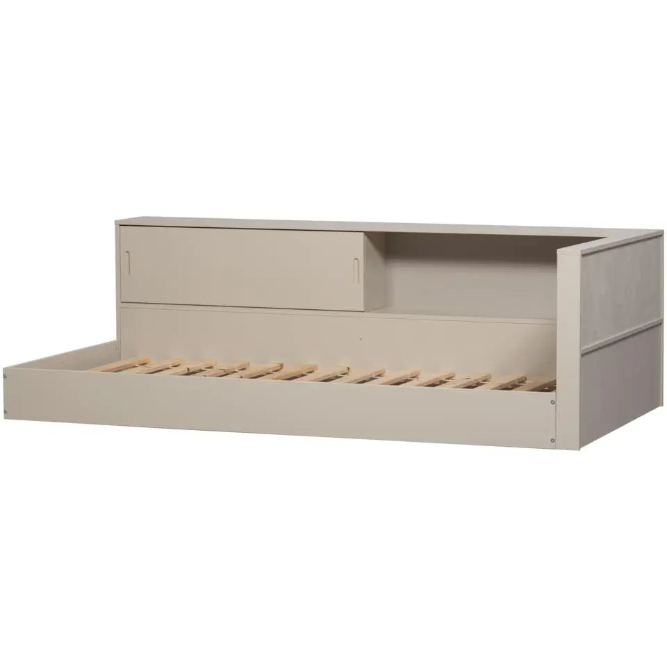 WOOOD Carter Hoekbed Links/Rechts - Grenenhout - Dust/Beige - 90x200