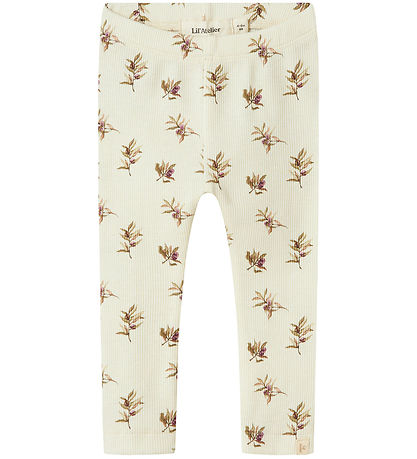 Lil' Atelier Leggings - Rib - NbfGavo - Turteltaube/Olive