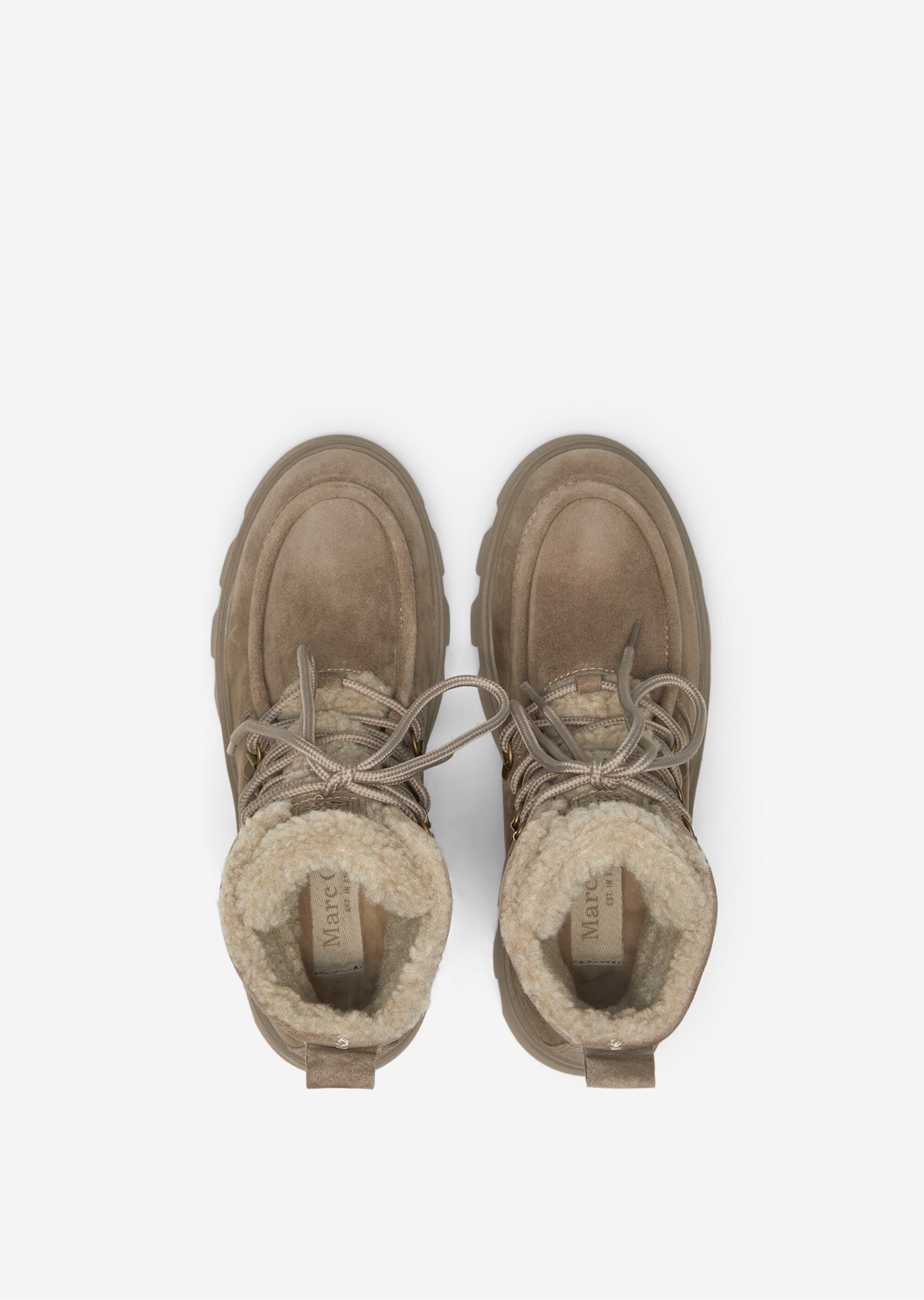 Schnürstiefel mit warmem Teddyfutter