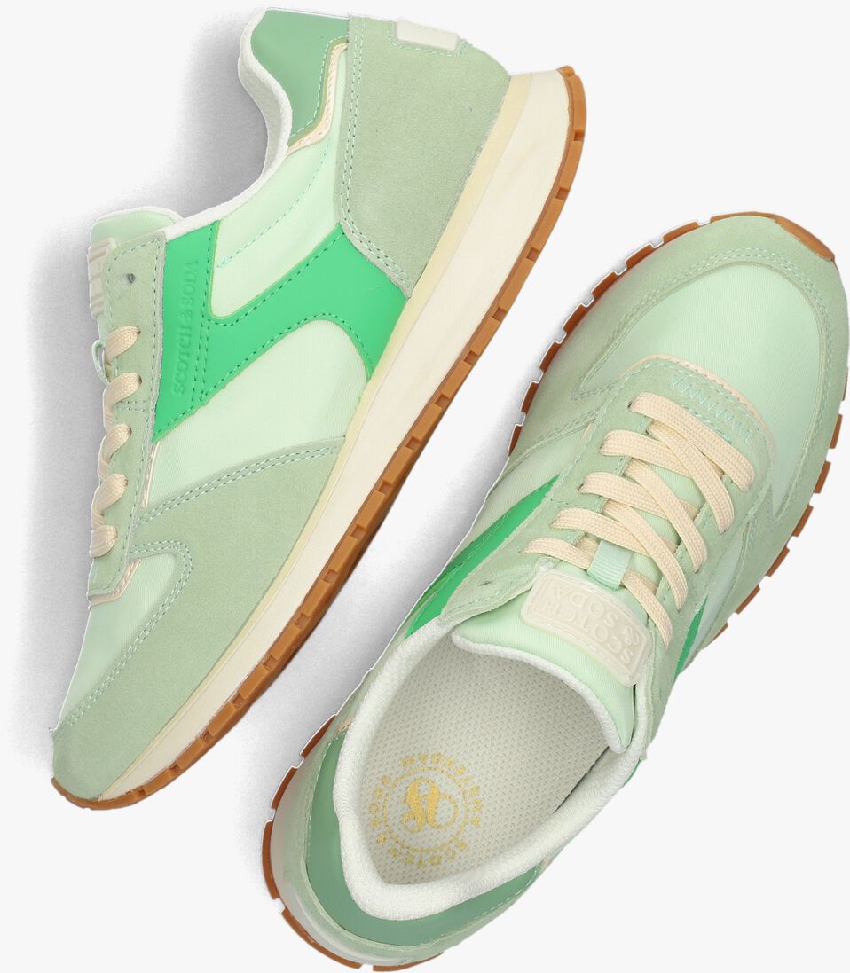SCOTCH & SODA groene scotch & soda lage sneakers inez