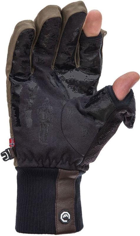 Vallerret - Markhof Pro V3 - Fotohandschoenen - Olijfgroen - Merinowol - Geitenleer