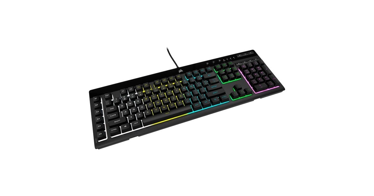 CorsairK55 RGB PRO, gaming toetsenbord  (Zwart, US lay-out, Membraan, RGB leds)