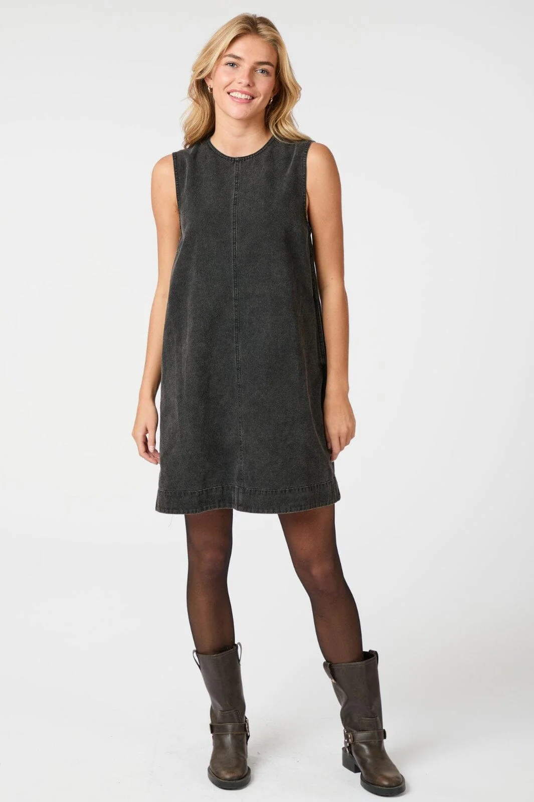Neo Noir Livo Spencer Denim Dress 164397