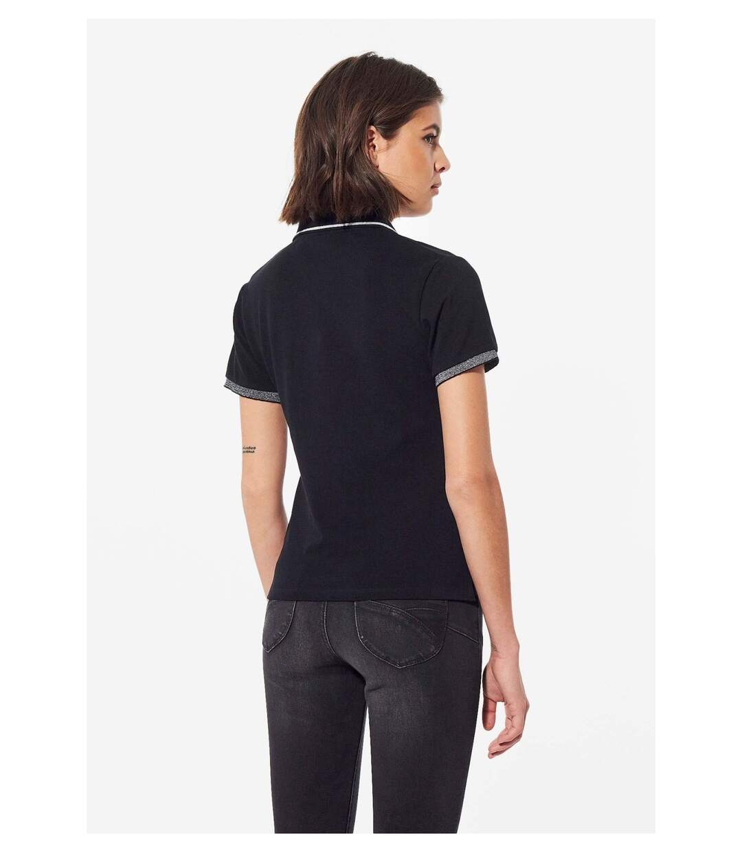 Polo manches courtes en coton  -  Kaporal - Femme