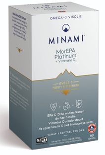 Minami MorEPA Platinum   Vitamine D3 Softgels 60SG