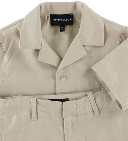 Emporio Armani S?t - Skjorte/Shorts - Beige