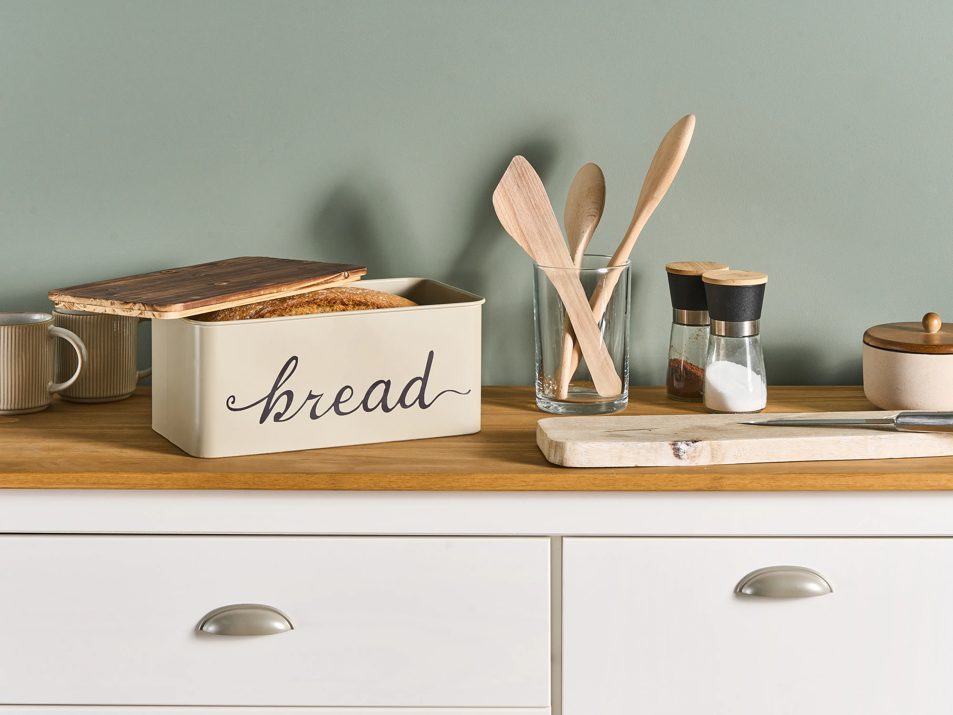 Broodtrommel GOURMANDISE Metaal Beige
