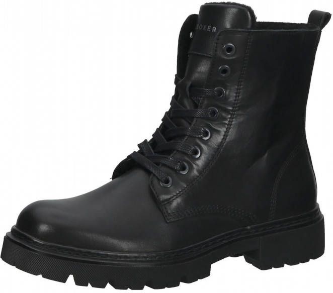 Bullboxer Ajs500 Veterboots Laarzen Met Veters Zwart