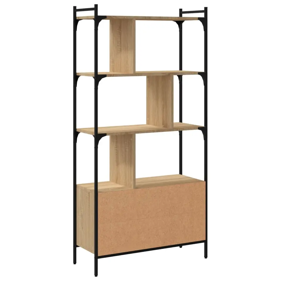 vidaXL - Boekenkast - Bruin - Bewerkt hout