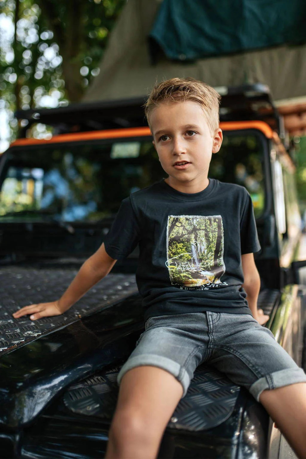 TYGO & vito T-shirt John met printopdruk zwart