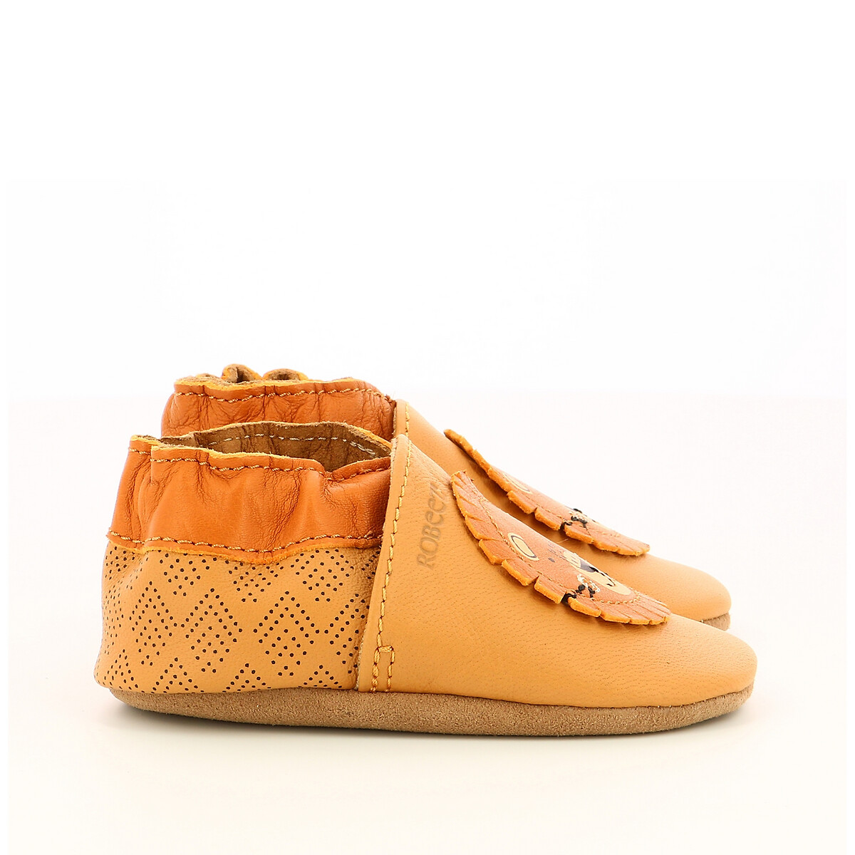 ROBEEZ<br>Pantufas de couro com curtimento vegetal Grooar