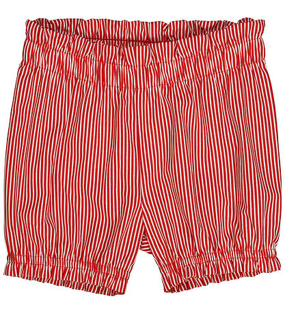 M?Slå Bloomers - Poplin Stripe - Balsam Cream/Apple Red