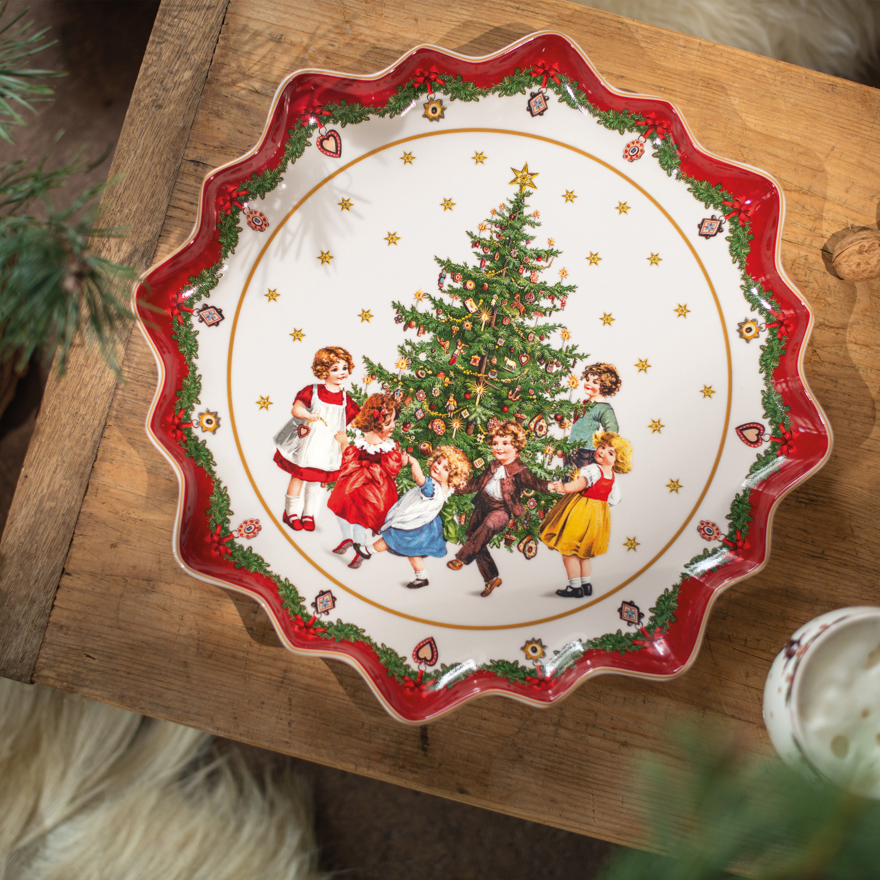 Toy's Fantasy Cake platter Multi-colored, Premium Porcelain