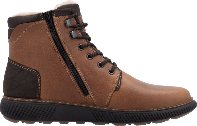 Rieker - B3333 - Enkellaarzen - Cognac - Leer