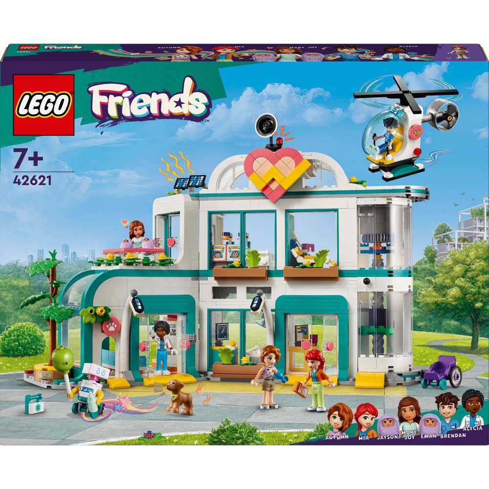 LEGO Friends 42621 Heartlake City Krankenhaus und Hubschrauber Bauset