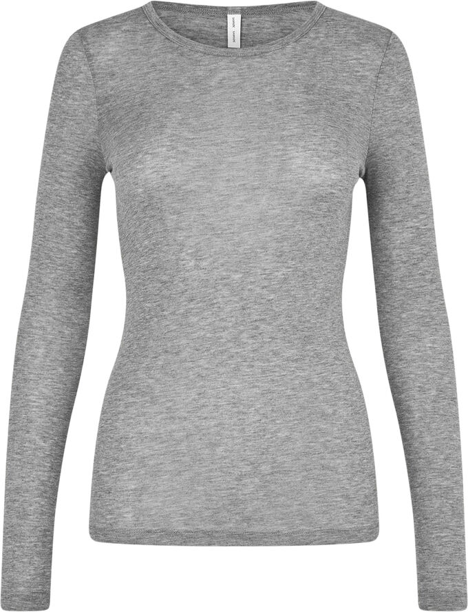 Samsøe Samsøe Sadou t-shirt ls 15499 Grey mel.
