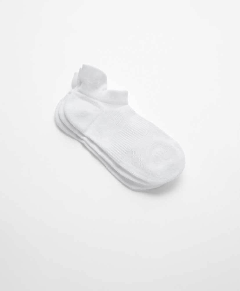 3 pares de meias de algodão para tênis esportivos