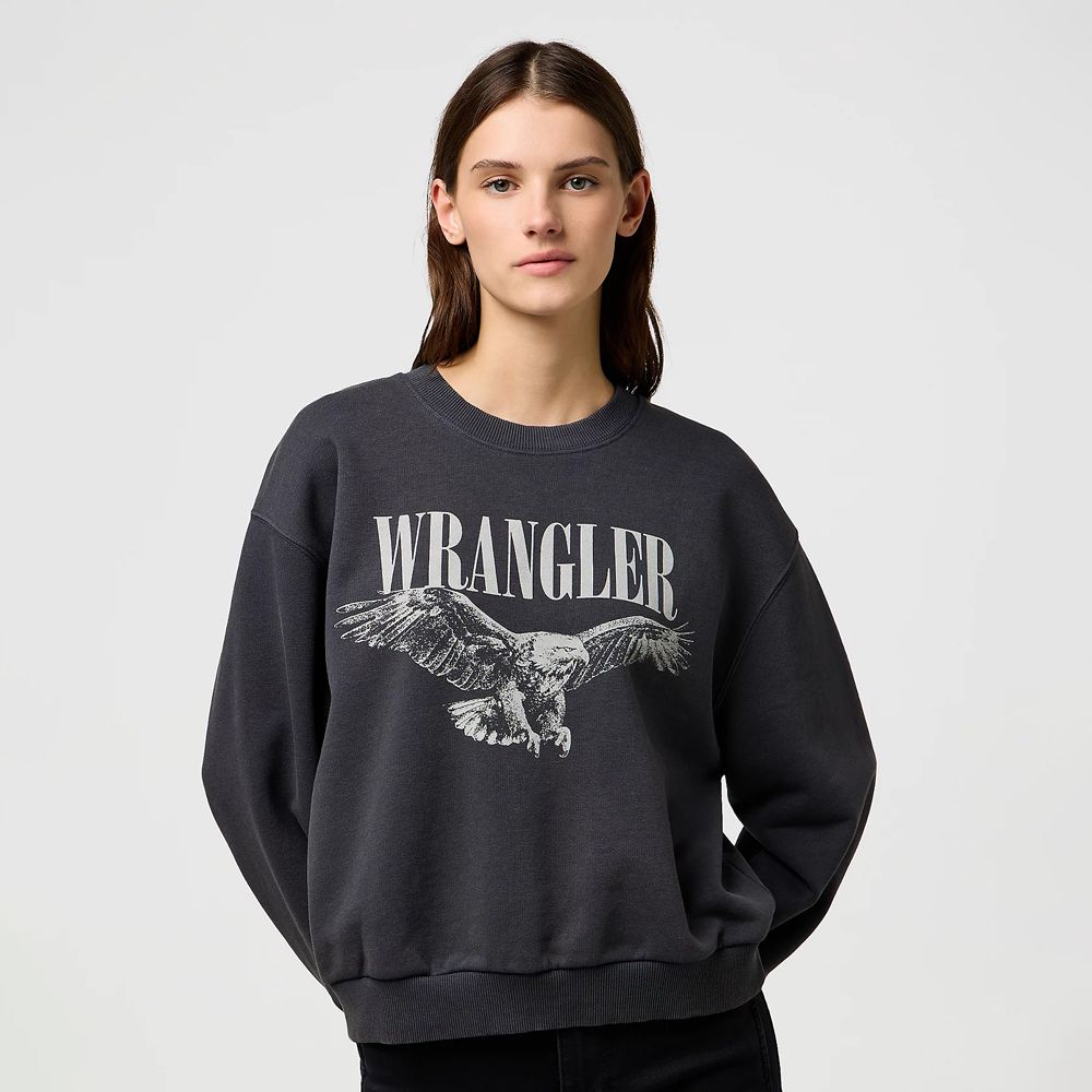 Wrangler ladies Oversized Sweat Faded Black