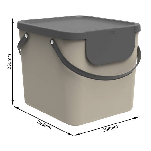 Blokker Afvalsorteerder - 40 liter - Cappuccino