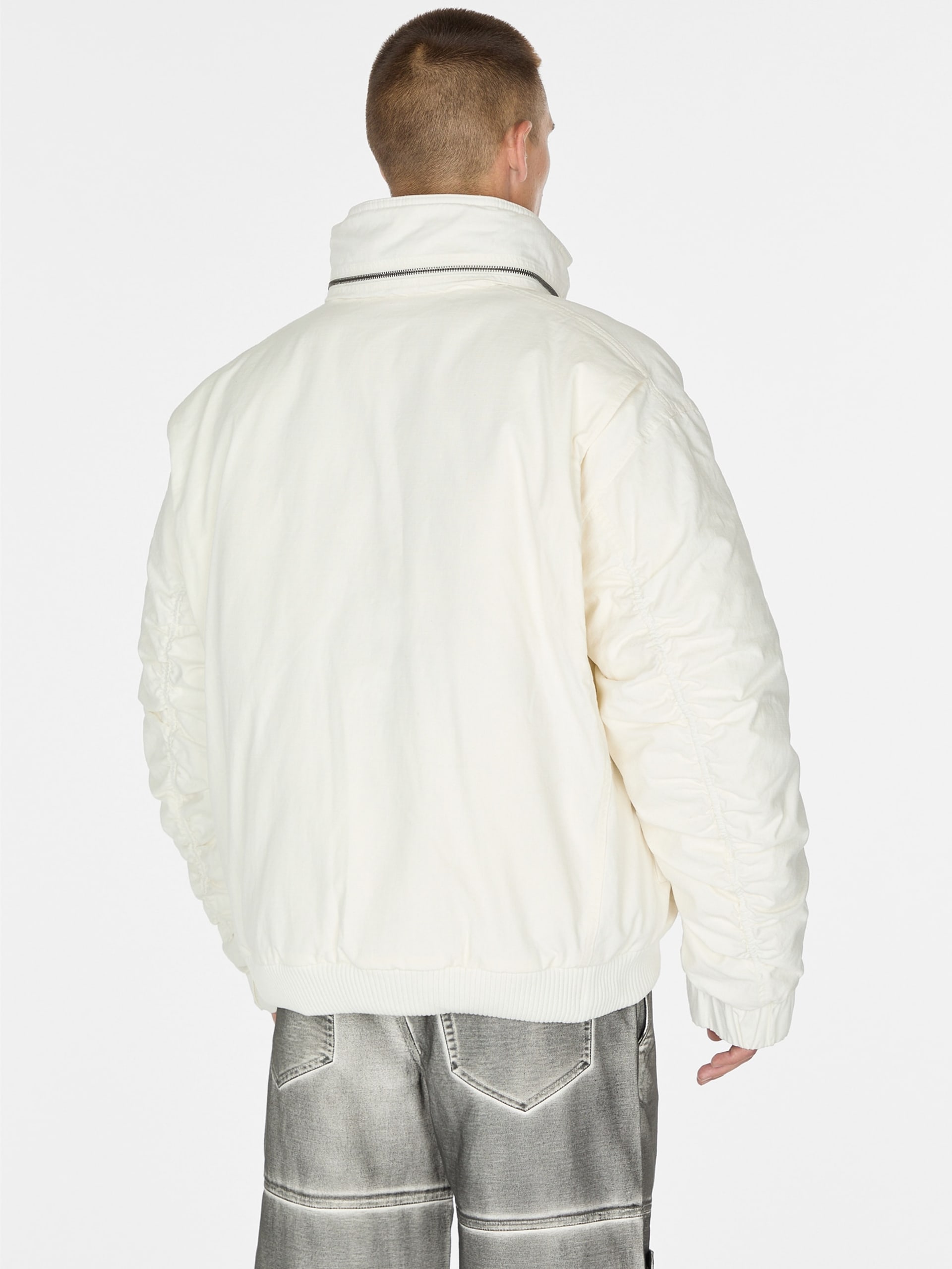 Jaqueta parka de algodão ripstop