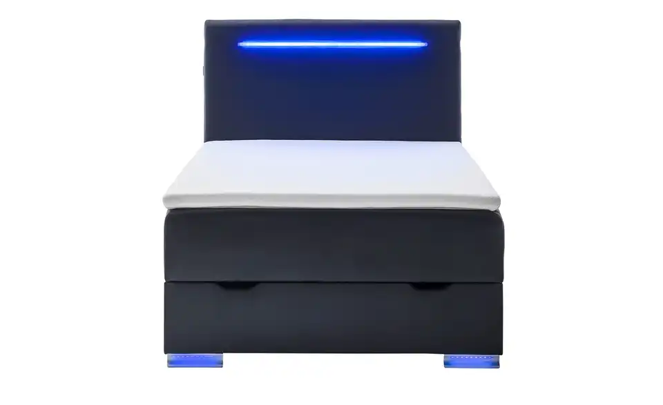 Boxspringbett Las Vegas II Schwarz 120 cm