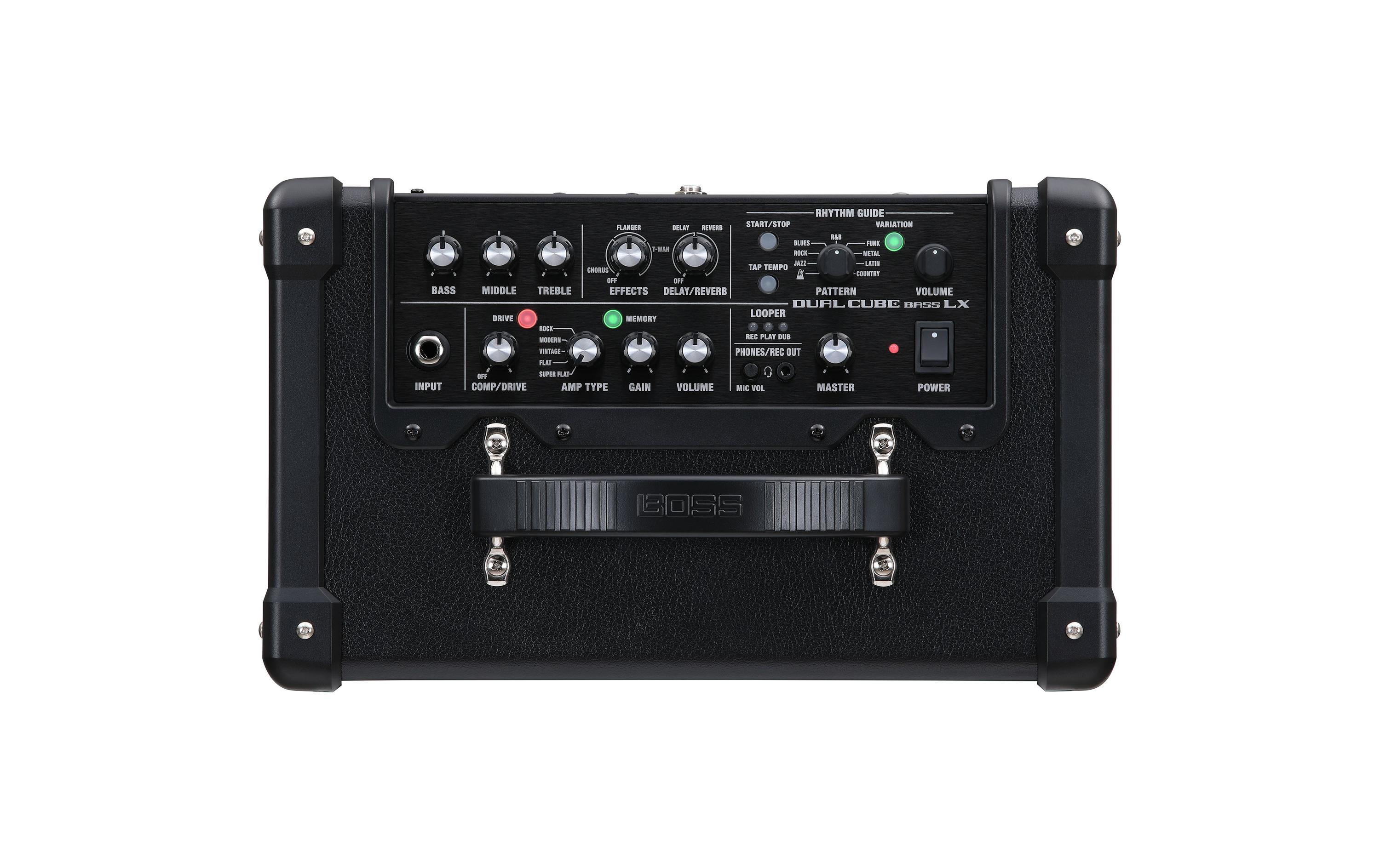Combo Dual Cube Bass LX<br>Kompakter Bass-Übungsverstärker mit professionellen Sounds und Effekten