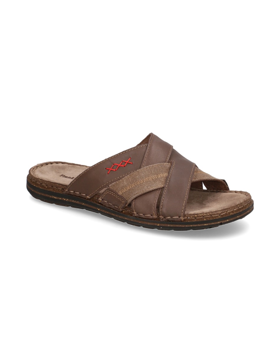 Lederkombination Pantoffel