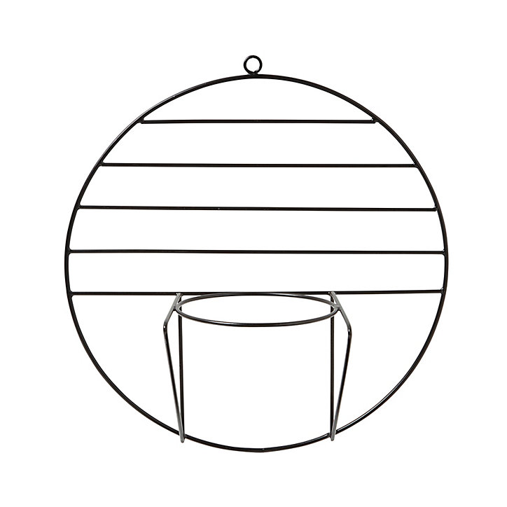 Support pour pot GoodHome noir Ø40 cm