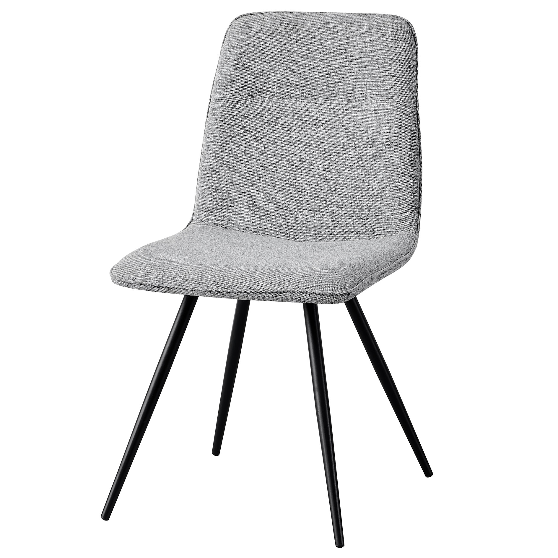 Stuhl - grau - schwarz - Webstoff