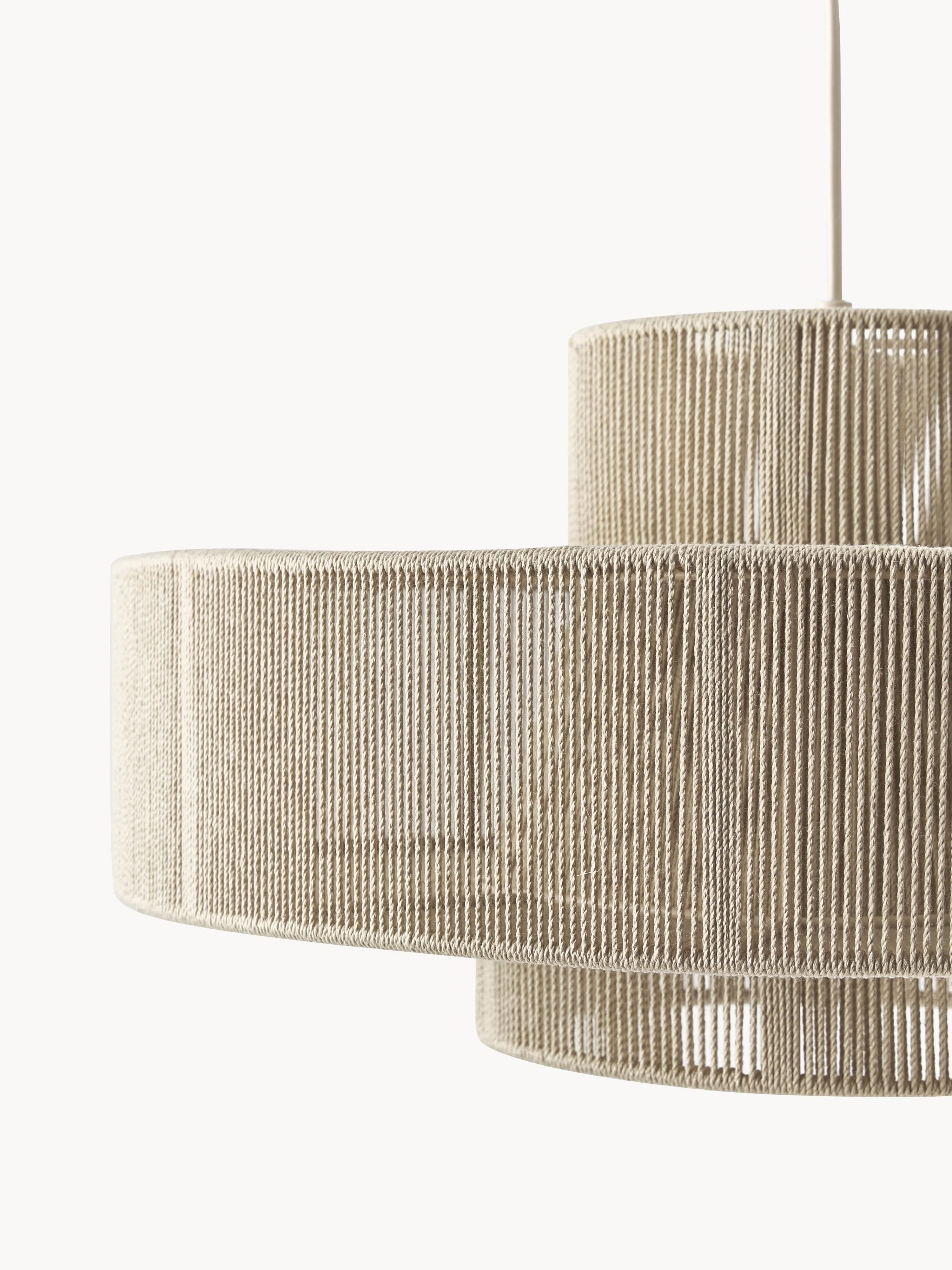 Grote hanglamp Lace uit linnendraden