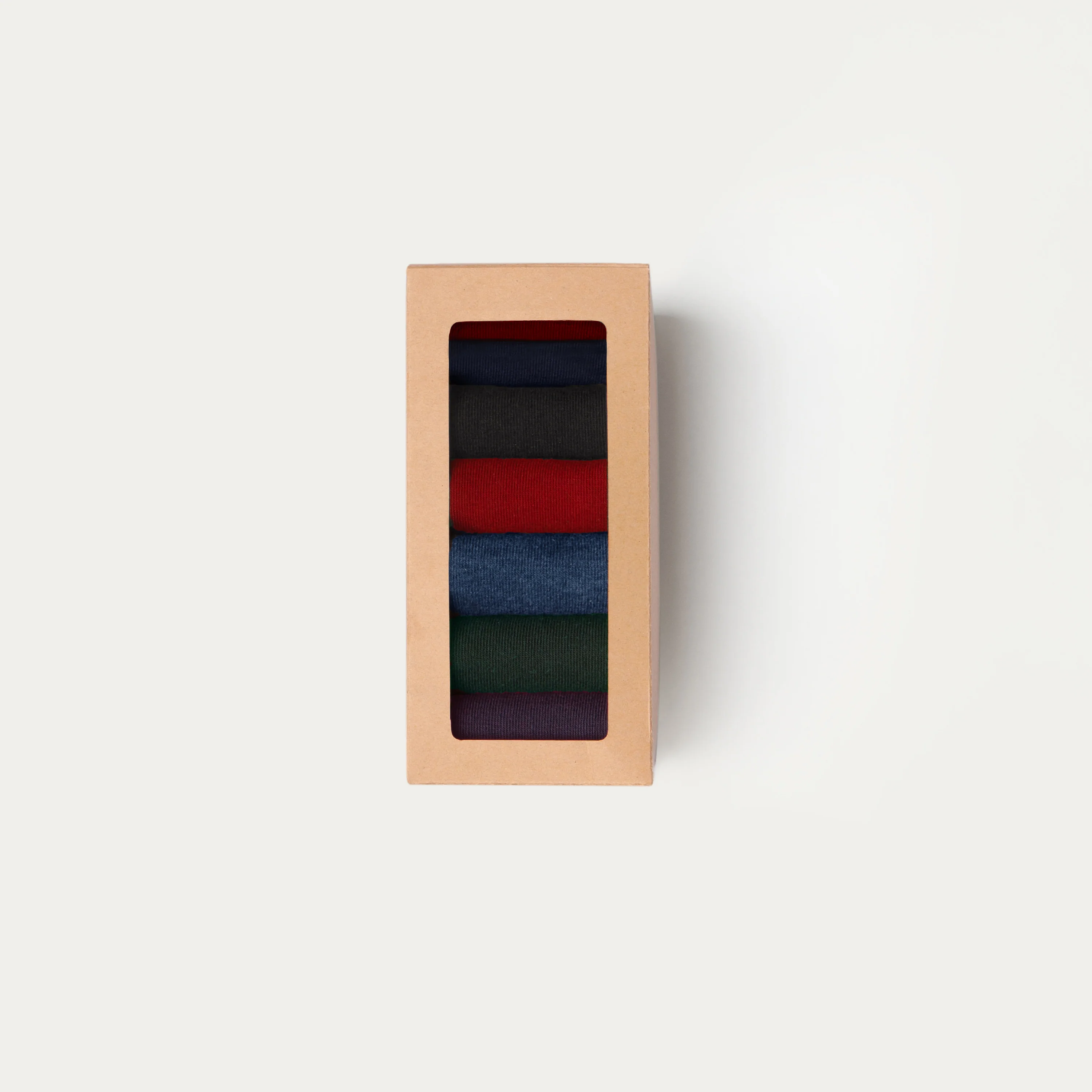 Weekly box of colored socks