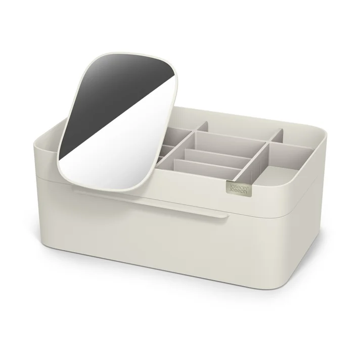 Joseph Joseph - Viva Kosmetik-Organizer mit Spiegel gross, cream