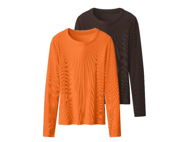 2 Geribde dames shirts