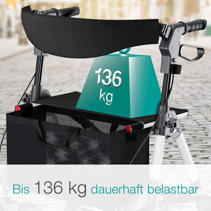 aktivshop Outdoor Rollator mit Luftbereifung Komfort