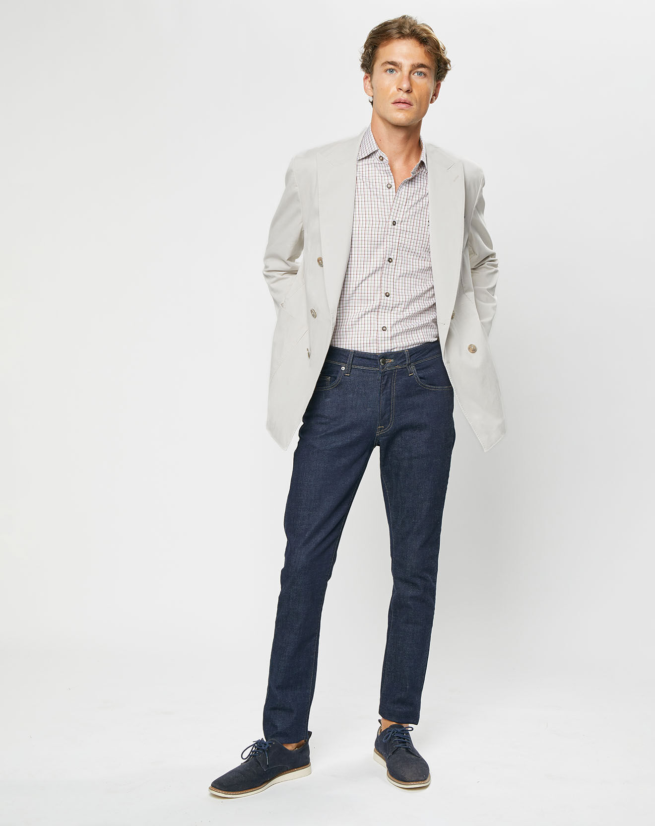 Hackett London Veste Croisée beige