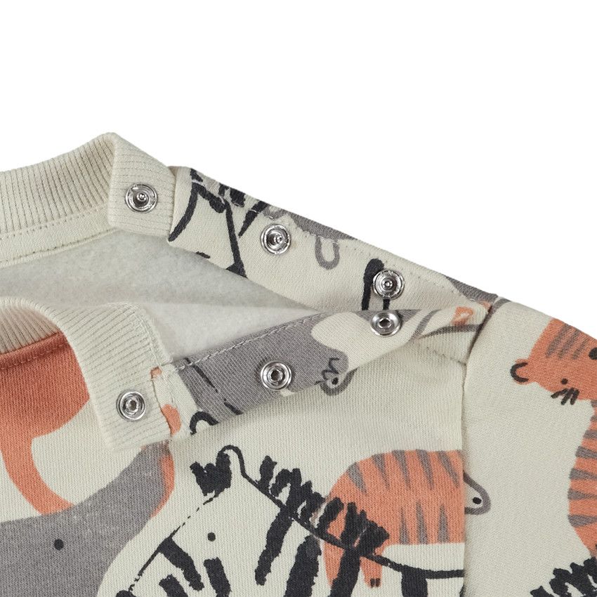 Ensemble jogging imprimé safari pour bébé garçon - Gris foncé