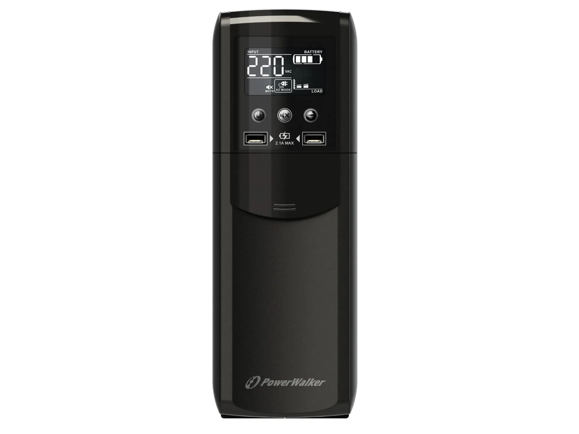 PowerWalker VI 1000 CSW IEC - UPS - AC 170 - 280 V - 600 Watt - 1000 VA - 10 At - USB - output-stikforbindelser: 8