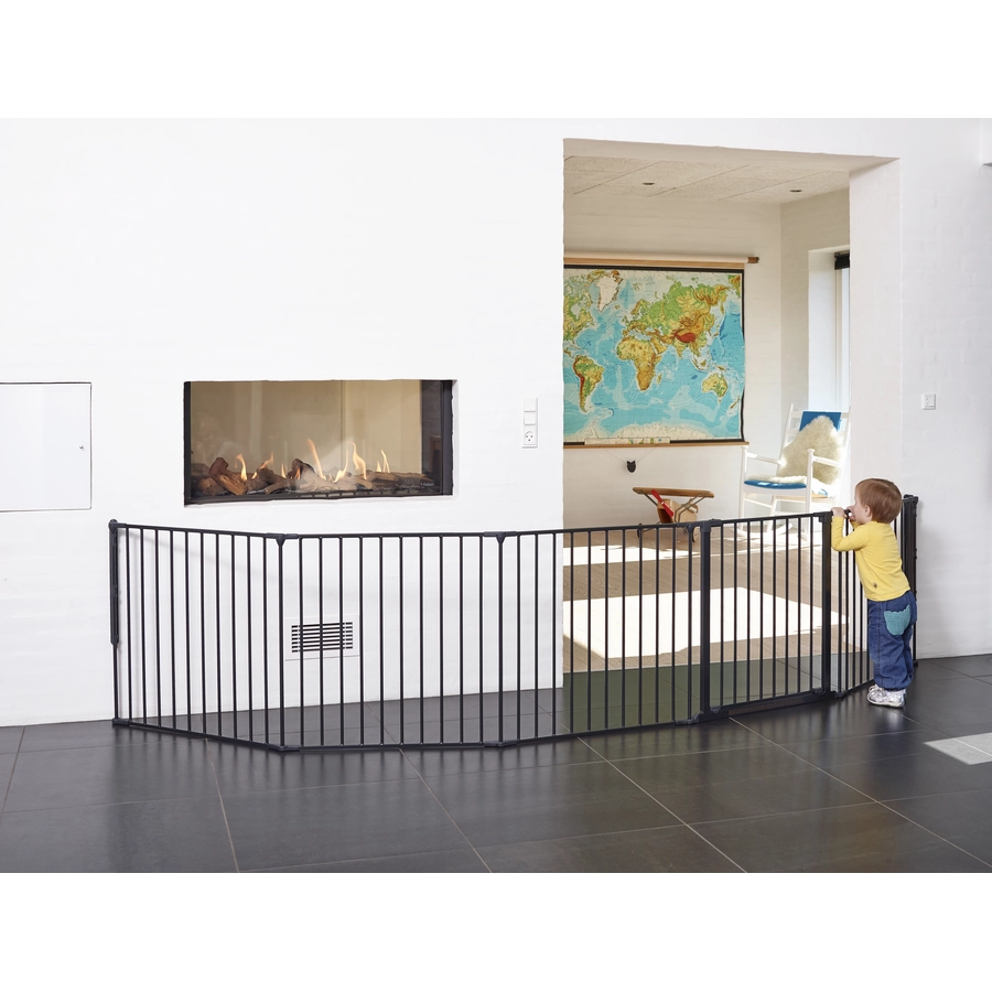 BabyDan Schutzgitter Flex XXL 90 bis 350 cm, schwarz