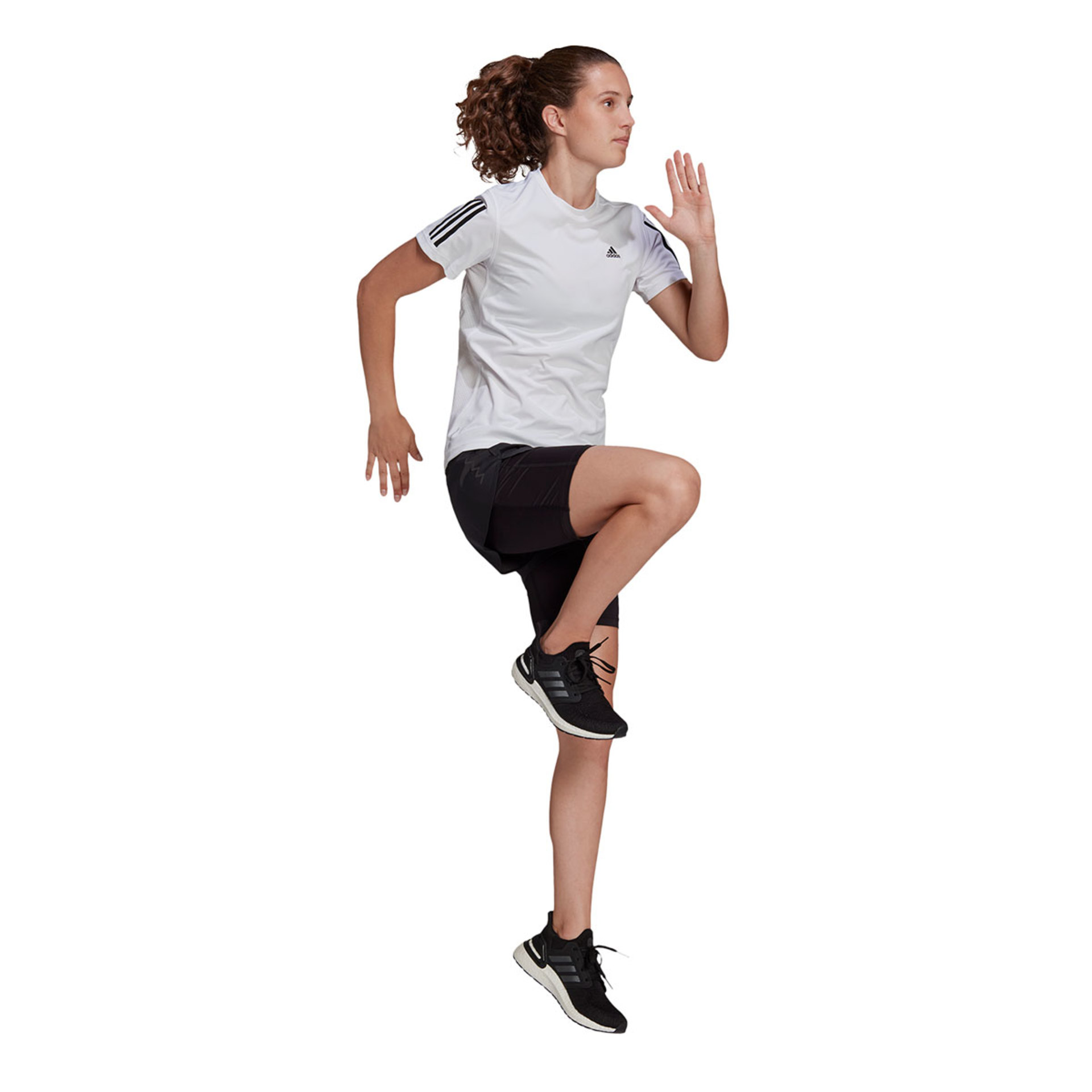 adidas RNFAST 2IN1 Hardloopbroek Kort Zwart/Zwart Dames