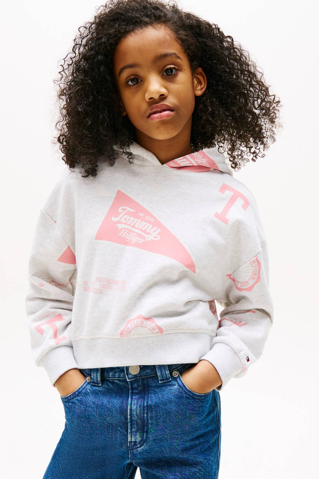 Tommy Hilfiger hoodie grijs melange