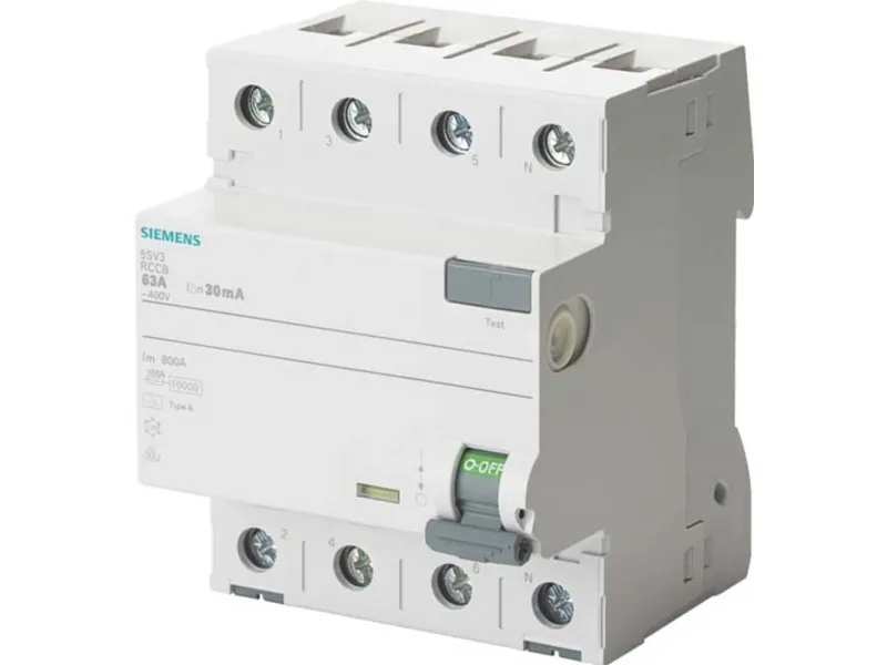 Siemens 5SV36443 FI-sikkerhedsafbryder F 40 A 0.3 A 400 V