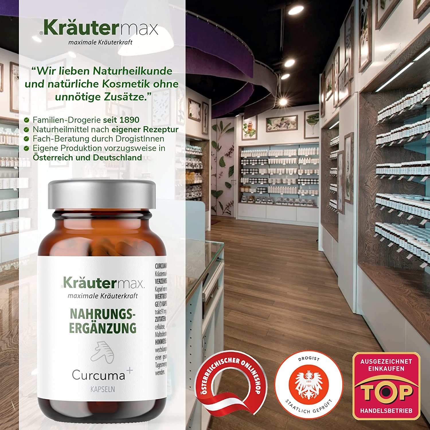 Kräutermax Curcuma plus Kapseln