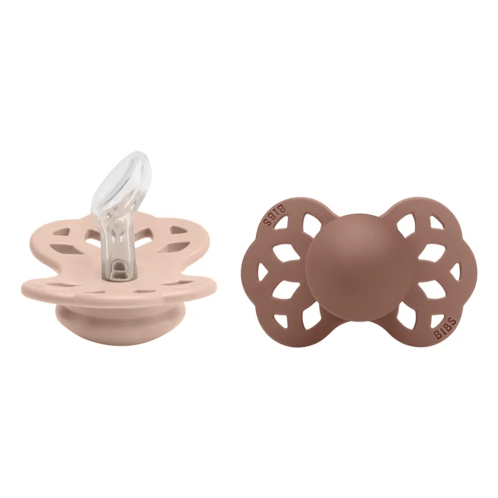 Bibs Tétines à embout anatomique Infinity - Set de 2 | Terracotta