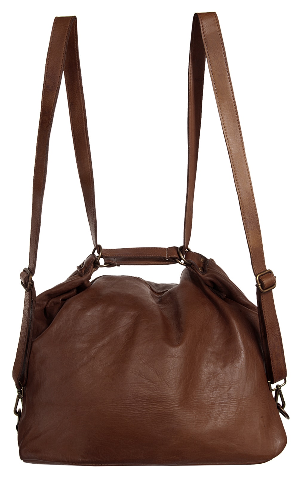 forty° Cityrucksack echt Leder, Made in Italy
